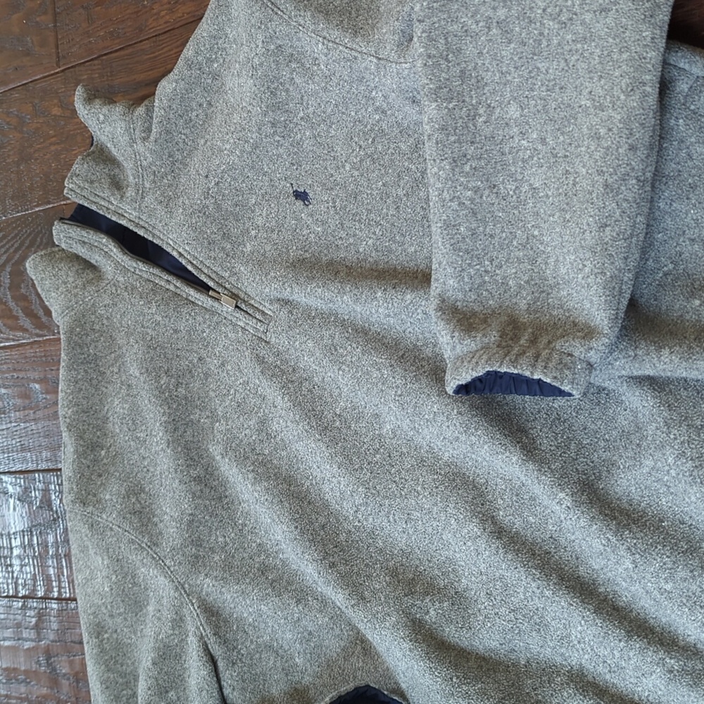 POLO GOLF RALPH LAUREN I Reversible Windbreaker & Fleece Pullover Jacket,L